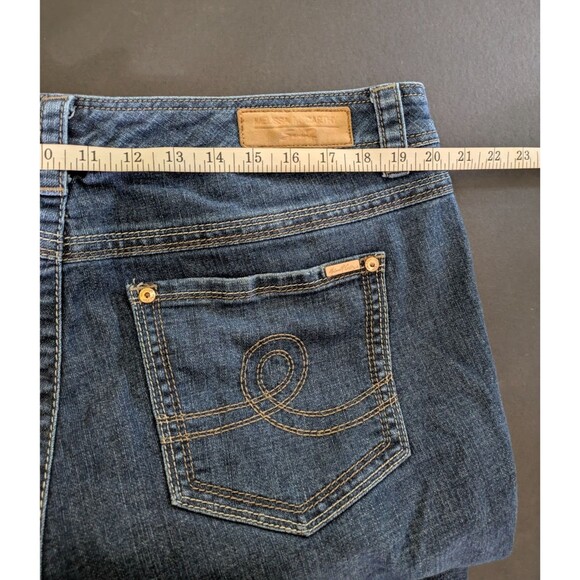 Melissa McCarthy Seven7 Womens 18W Bootcut Jeans Dark Wash Blue Stretch - Picture 8 of 10